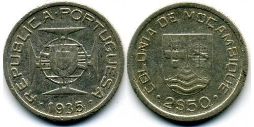 2,5 Escudo Mozambique (1975 - ) Silver 