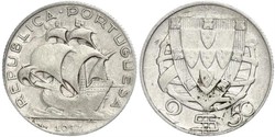 2,5 Escudo Portogallo / Portuguese Republic - Ditadura Nacional (1926 - 1933)  
