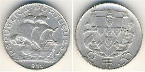 2,5 Escudo Portogallo / Portuguese Republic - Ditadura Nacional (1926 - 1933)  