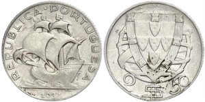 2,5 Escudo Portogallo / Portuguese Republic - Ditadura Nacional (1926 - 1933)  