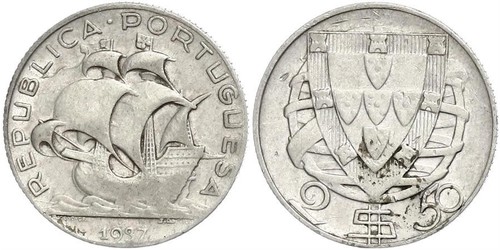 2,5 Escudo Portogallo / Portuguese Republic - Ditadura Nacional (1926 - 1933)  