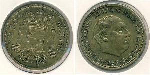 2.5 Peseta Spagna Alluminio/Bronzo Francisco Franco(1892 – 1975)