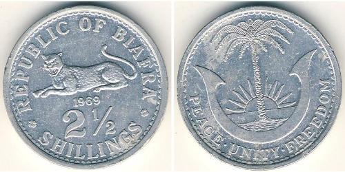 2.5 Shilling Republic of Biafra (1967-1970) Alluminio 