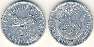 2.5 Shilling Republic of Biafra (1967-1970) Aluminio 
