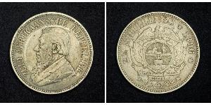 2.5 Shilling Sudafrica (1910 - ) Argento Paul Kruger (1825 - 1904)