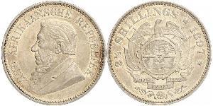 2.5 Shilling Sudafrica (1910 - ) Argento Paul Kruger (1825 - 1904)