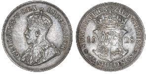 2.5 Shilling Sudafrica (1910 - ) Argento Giorgio V (1865-1936)