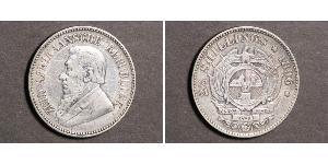 2.5 Shilling Sudáfrica (1910 - ) Plata Paul Kruger (1825 - 1904)