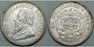 2.5 Shilling South Africa (1910 - ) Silver Paul Kruger (1825 - 1904)