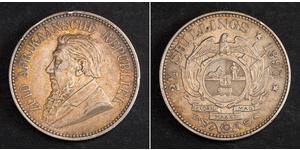 2.5 Shilling South Africa (1910 - ) Silver Paul Kruger (1825 - 1904)
