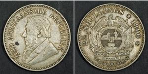 2.5 Shilling South Africa (1910 - ) Silver Paul Kruger (1825 - 1904)