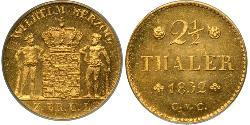 2.5 Thaler States of Germany Or 