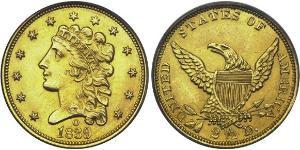 2.5 Долар США (1776 - ) Золото 