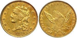 2.5 Долар США (1776 - ) Золото 
