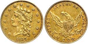 2.5 Долар США (1776 - ) Золото 
