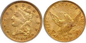 2.5 Долар США (1776 - ) Золото 