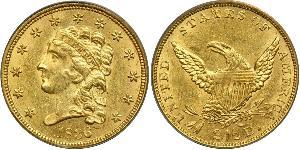 2.5 Долар США (1776 - ) Золото 