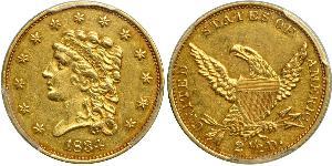 2.5 Долар США (1776 - ) Золото 