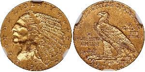 2.5 Долар США (1776 - ) Золото 