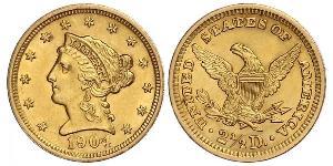 2.5 Долар США (1776 - ) Золото 