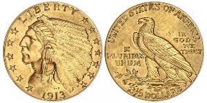 2.5 Долар США (1776 - ) Золото 