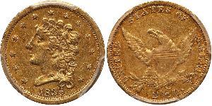 2.5 Долар США (1776 - ) Золото 