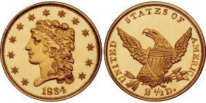 2.5 Долар США (1776 - ) Золото 