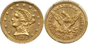 2.5 Долар США (1776 - ) Золото 