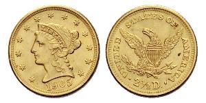 2.5 Долар США (1776 - ) Золото 
