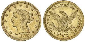 2.5 Доллар США (1776 - ) Золото 