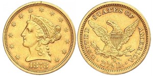 2.5 Доллар США (1776 - ) Золото 