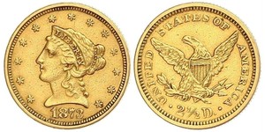 2.5 Доллар США (1776 - ) Золото 