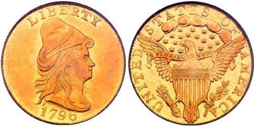2.5 Доллар США (1776 - ) Золото 