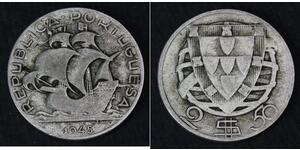 2,5 Ескудо Portuguese Republic - Ditadura Nacional (1926 - 1933) / Португалія  