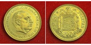 2.5 Песета Испания Алюминий/Бронза Франко, Франсиско(1892 – 1975)