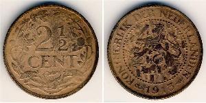 2.5 Цент Королівство Нідерланди (1815 - ) Бронза 