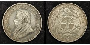 2.5 Шиллинг Южно-Африканская Республика (1910 - ) Серебро Крюгер, Пауль (1825 - 1904)