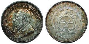 2.5 Шилінг Південно-Африканська Республіка (1910 - ) Срібло Поль Крюгер (1825 - 1904)