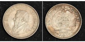 2.5 Шилінг Південно-Африканська Республіка (1910 - ) Срібло Поль Крюгер (1825 - 1904)