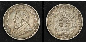 2.5 Шилінг Південно-Африканська Республіка (1910 - ) Срібло Поль Крюгер (1825 - 1904)
