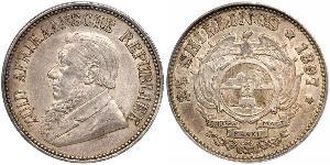 2.5 Шилінг Південно-Африканська Республіка (1910 - ) Срібло Поль Крюгер (1825 - 1904)