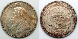 2.5 Шилінг Південно-Африканська Республіка (1910 - ) Срібло Поль Крюгер (1825 - 1904)