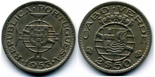 2,5 Эскудо Кабо Верде (1456 - 1975) Бронза/Никель 