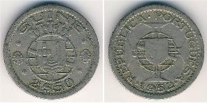 2,5 Эскудо Португальская Гвинея (1474-1974) Никель/Медь 