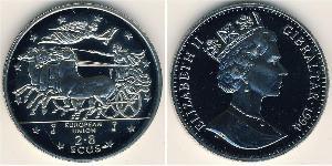2,8 Ecu Gibraltar (1704 - ) 銅/镍 伊丽莎白二世 (1926-2022)