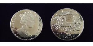 2,8 Ecu Gibraltar (1704 - ) 銅/镍 伊丽莎白二世 (1926-2022)