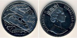 2,8 Экю Gibraltar (1704 - ) Никель/Медь Елизавета II (1926-2022)