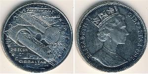 2,8 Экю Gibraltar (1704 - ) Никель/Медь Елизавета II (1926-2022)