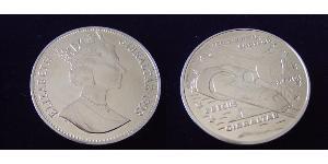 2,8 Экю Gibraltar (1704 - ) Никель/Медь Елизавета II (1926-2022)