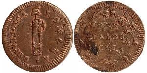 2 Baiocco Kirchenstaat (752-1870) Kupfer 